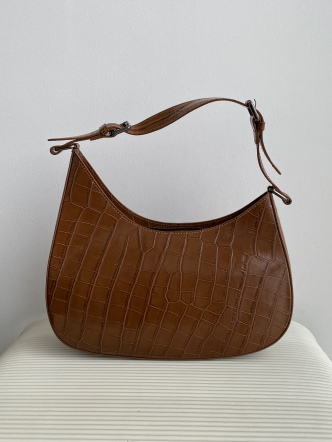 Сумка 0175maxi Карамельный кроко-кожа (431)